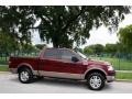 2004 Dark Toreador Red Metallic Ford F150 Lariat SuperCrew 4x4  photo #12