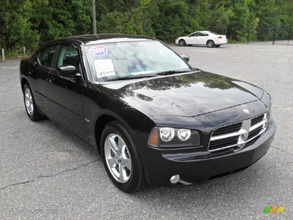 Brilliant Black Crystal Pearl 2009 Dodge Charger R/T Exterior Photo #53268688
