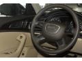 Velvet Beige Steering Wheel Photo for 2012 Audi A6 #53269030