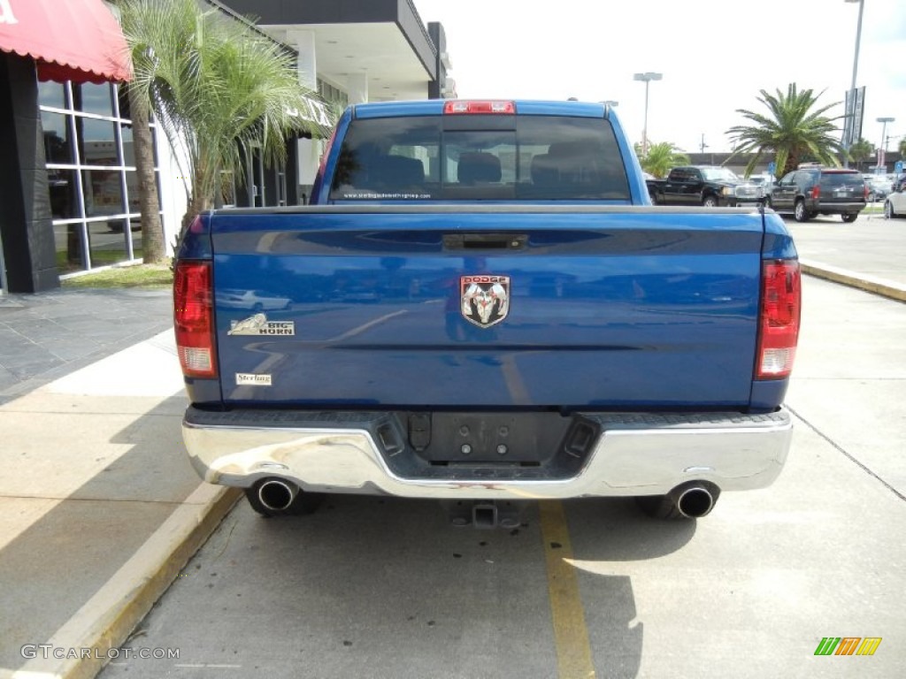 2010 Ram 1500 Big Horn Crew Cab - Deep Water Blue Pearl / Dark Slate/Medium Graystone photo #3