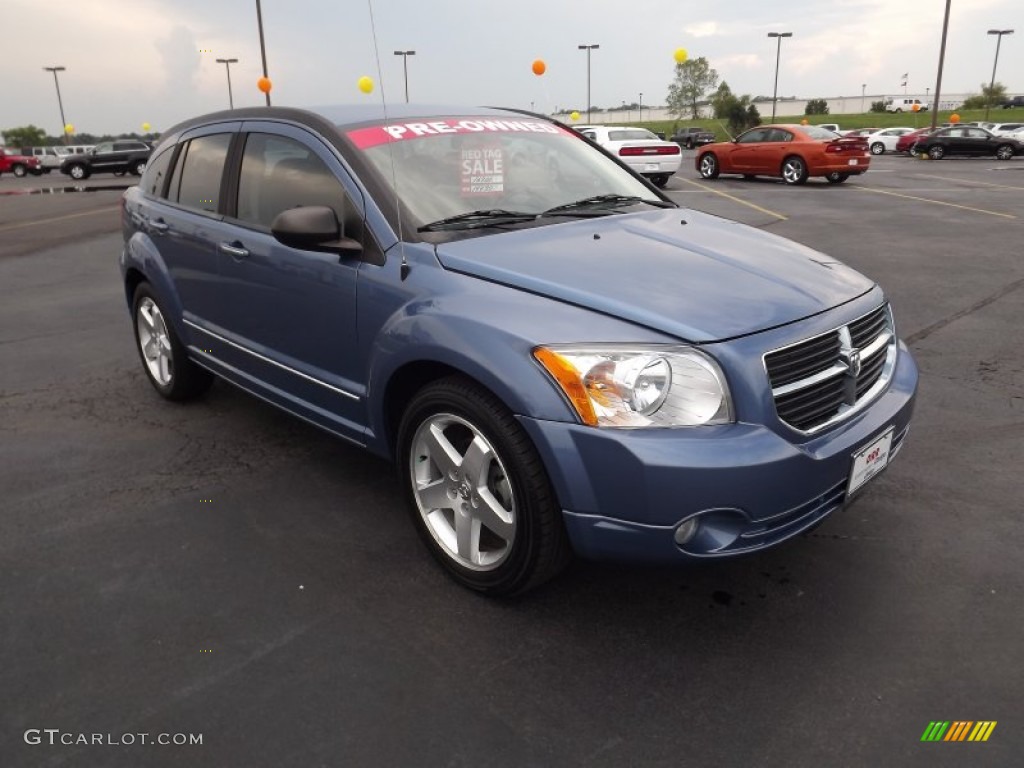 2007 Caliber R/T AWD - Marine Blue Pearl / Pastel Slate Gray/Blue photo #3