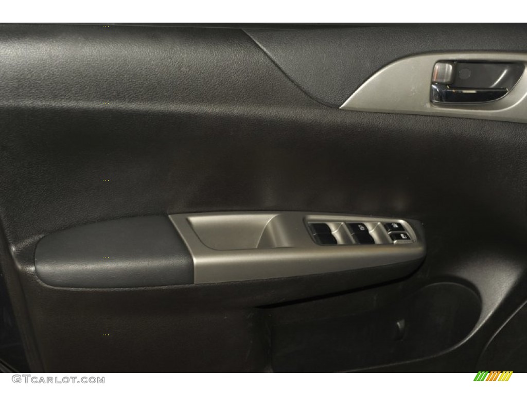 2009 Impreza 2.5i Wagon - Dark Gray Metallic / Carbon Black photo #7