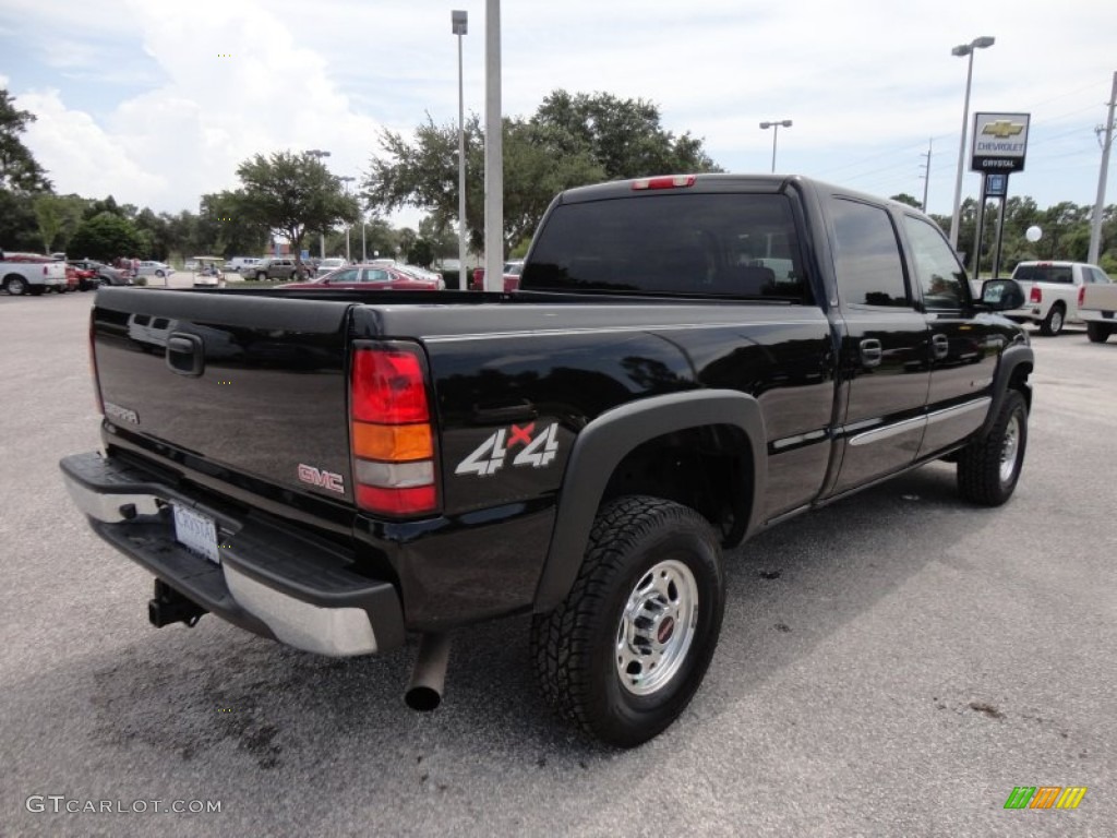 2006 Sierra 2500HD SLT Crew Cab 4x4 - Onyx Black / Neutral photo #10