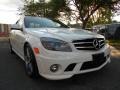 2009 Arctic White Mercedes-Benz C 63 AMG  photo #2