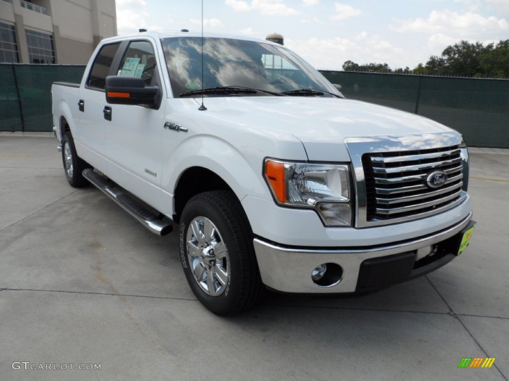 2011 F150 XLT SuperCrew - Oxford White / Steel Gray photo #1