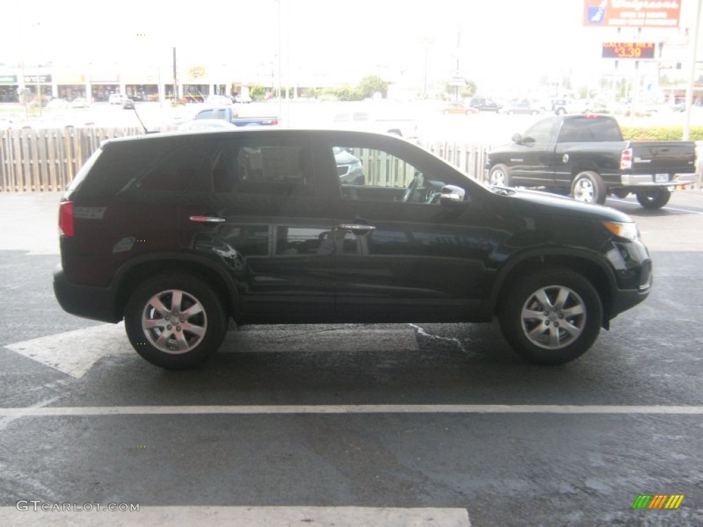 2012 Sorento LX - Ebony Black / Black photo #6