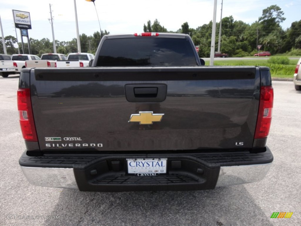 2011 Silverado 1500 LS Regular Cab - Taupe Gray Metallic / Dark Titanium photo #7