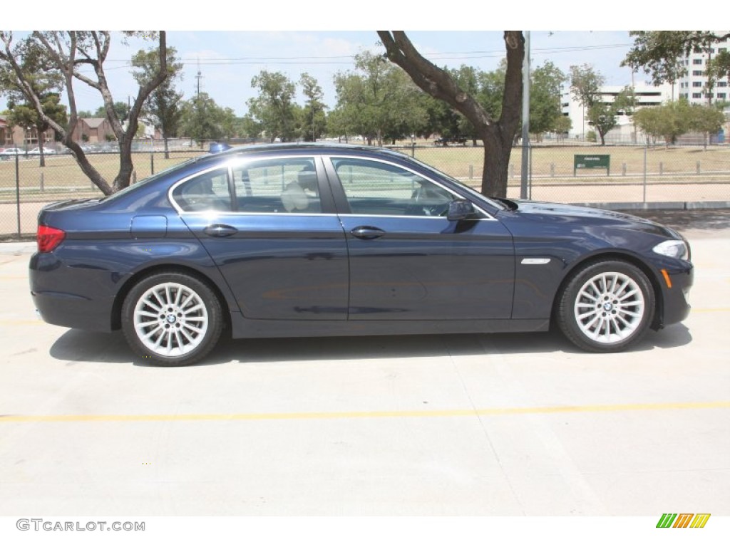 2011 5 Series 535i Sedan - Imperial Blue Metallic / Venetian Beige photo #6