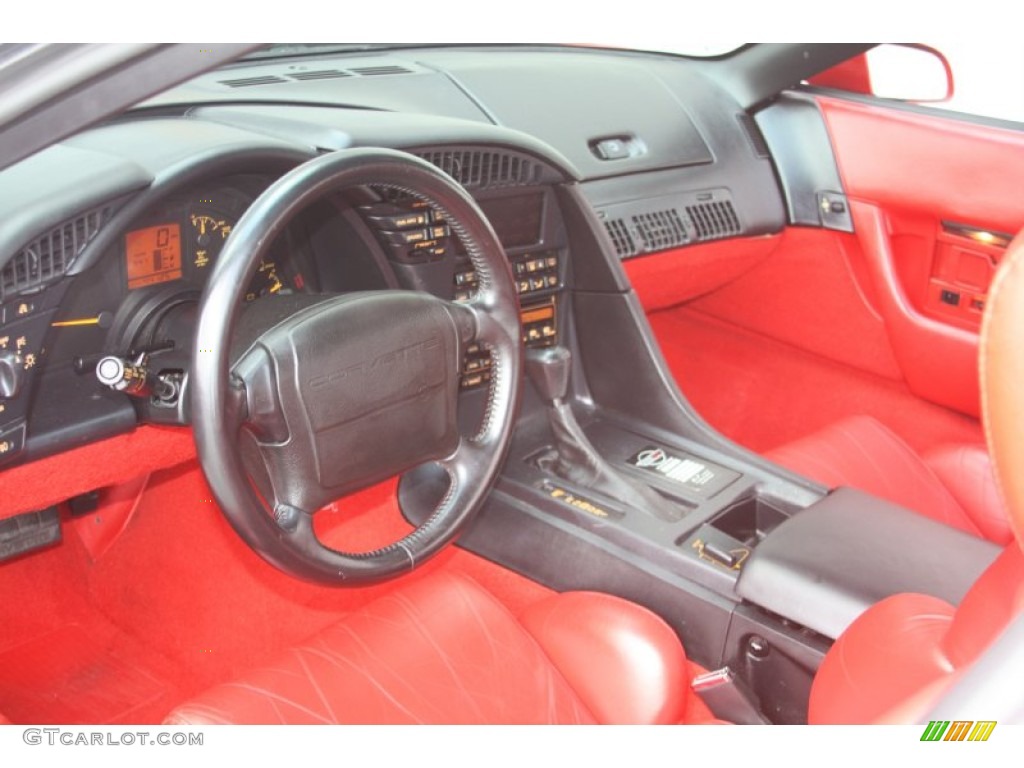 Red Interior 1993 Chevrolet Corvette Coupe Photo #53276890