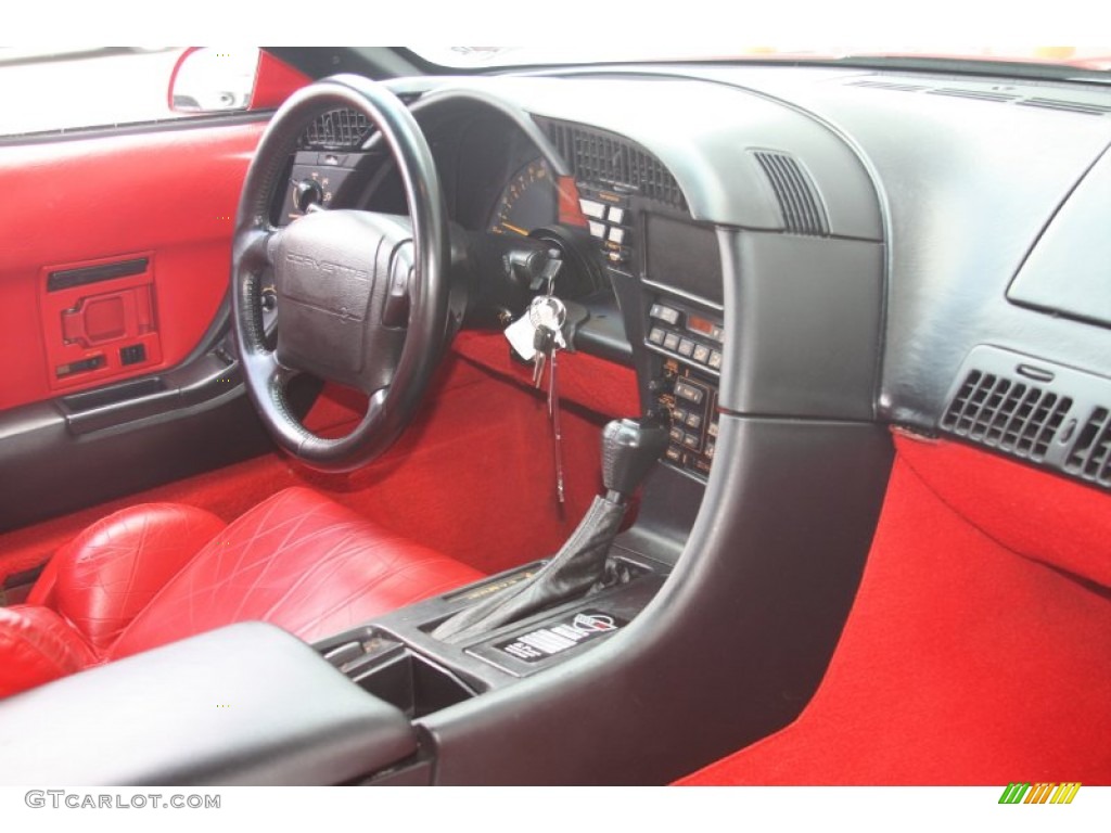 1993 Chevrolet Corvette Coupe Red Dashboard Photo #53276956