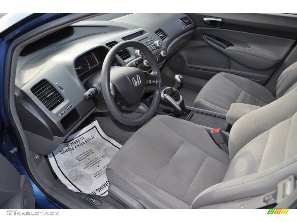 Gray Interior 2006 Honda Civic LX Sedan Photo #53277250