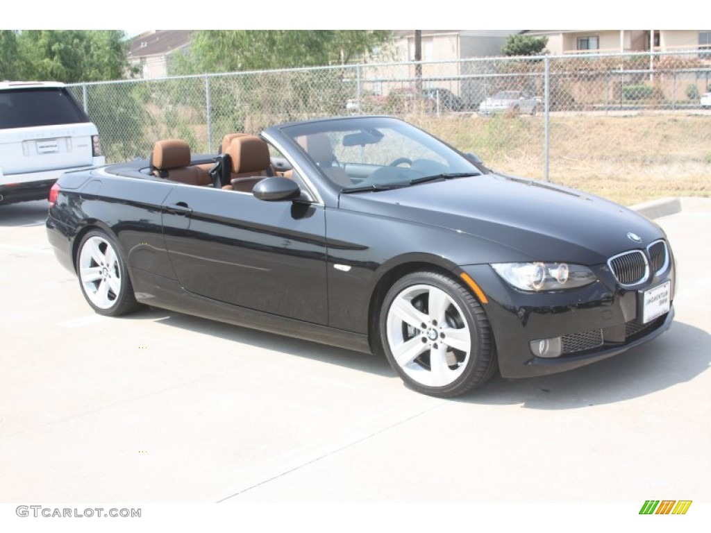 2009 3 Series 335i Convertible - Black Sapphire Metallic / Saddle Brown Dakota Leather photo #5