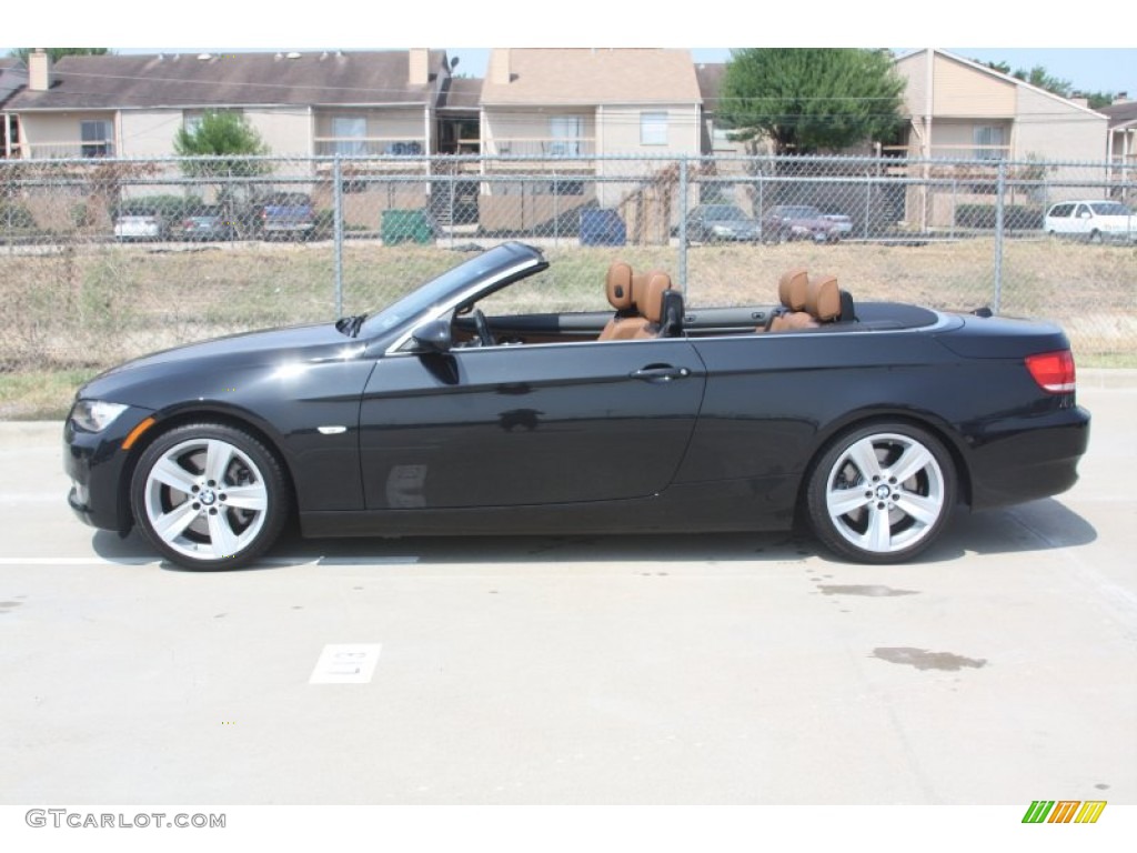 2009 3 Series 335i Convertible - Black Sapphire Metallic / Saddle Brown Dakota Leather photo #8