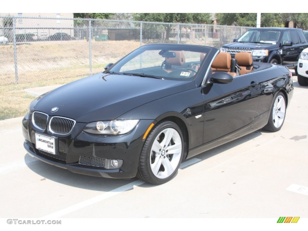 2009 3 Series 335i Convertible - Black Sapphire Metallic / Saddle Brown Dakota Leather photo #9