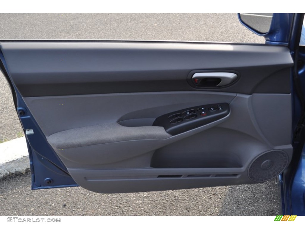 2006 Honda Civic LX Sedan Gray Door Panel Photo #53277331