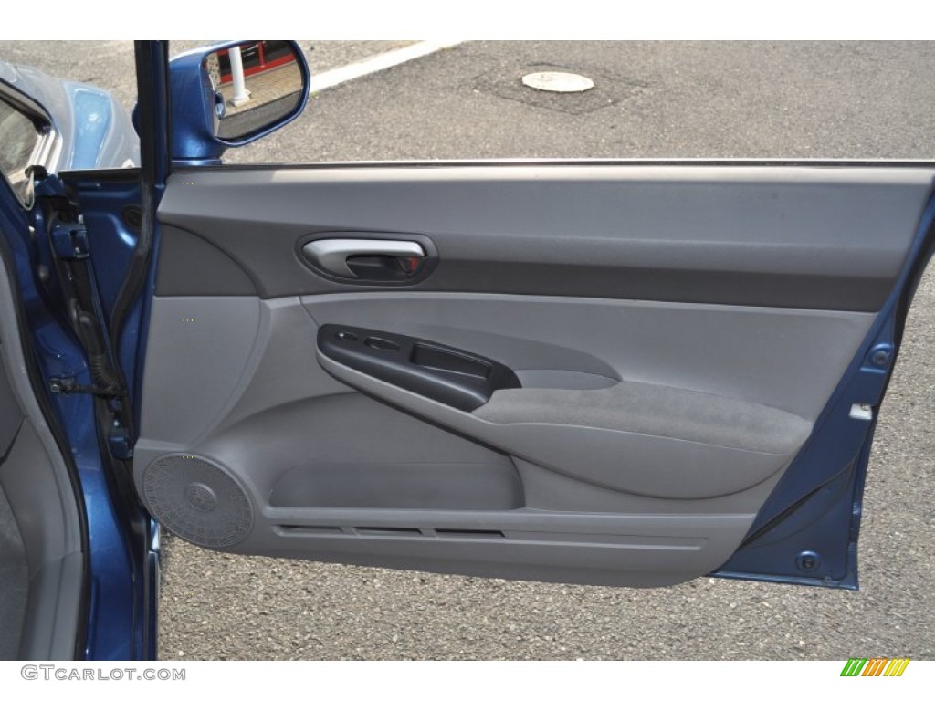 2006 Honda Civic LX Sedan Gray Door Panel Photo #53277337