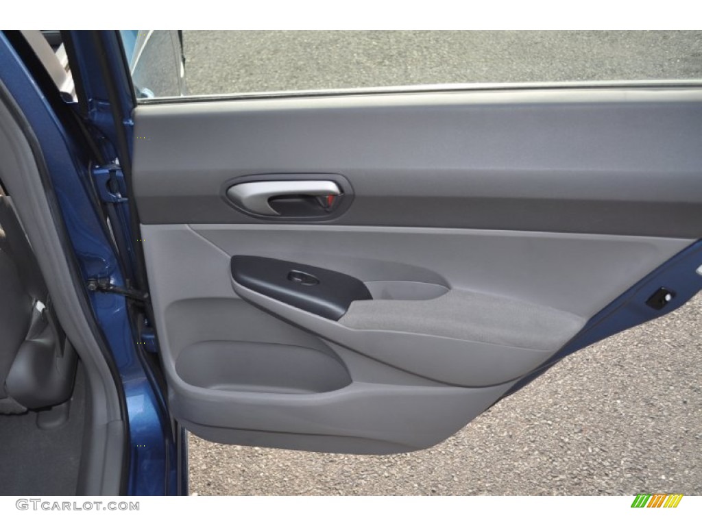 2006 Honda Civic LX Sedan Gray Door Panel Photo #53277343