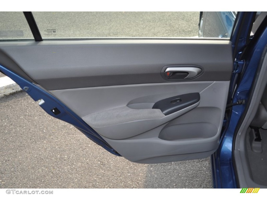 2006 Honda Civic LX Sedan Gray Door Panel Photo #53277349