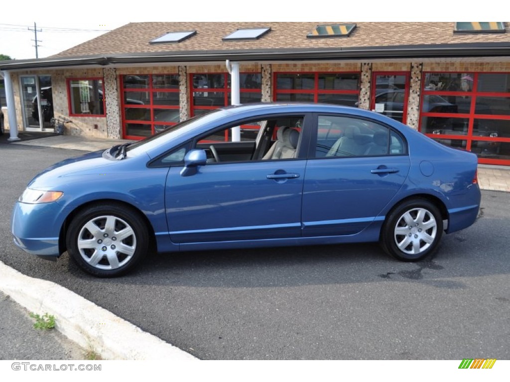 Atomic Blue Metallic 2006 Honda Civic LX Sedan Exterior Photo #53277376