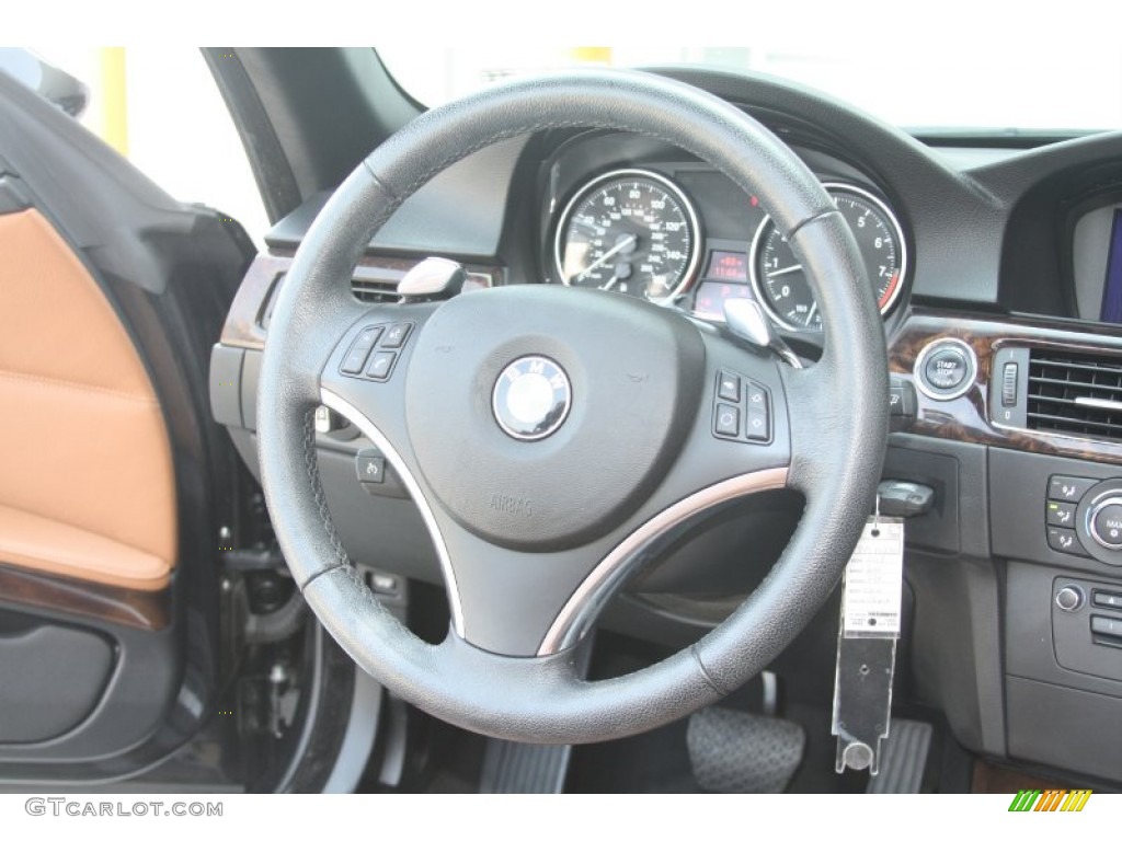 2009 3 Series 335i Convertible - Black Sapphire Metallic / Saddle Brown Dakota Leather photo #31