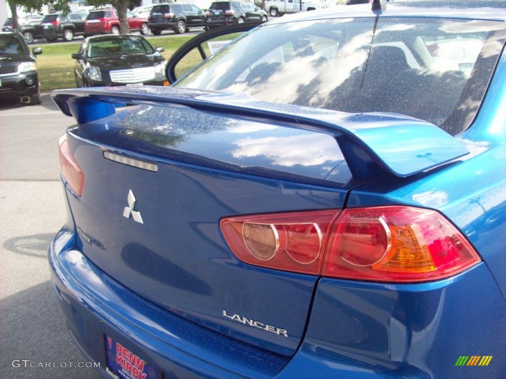 2009 Lancer ES - Octane Blue Pearl / Black photo #5