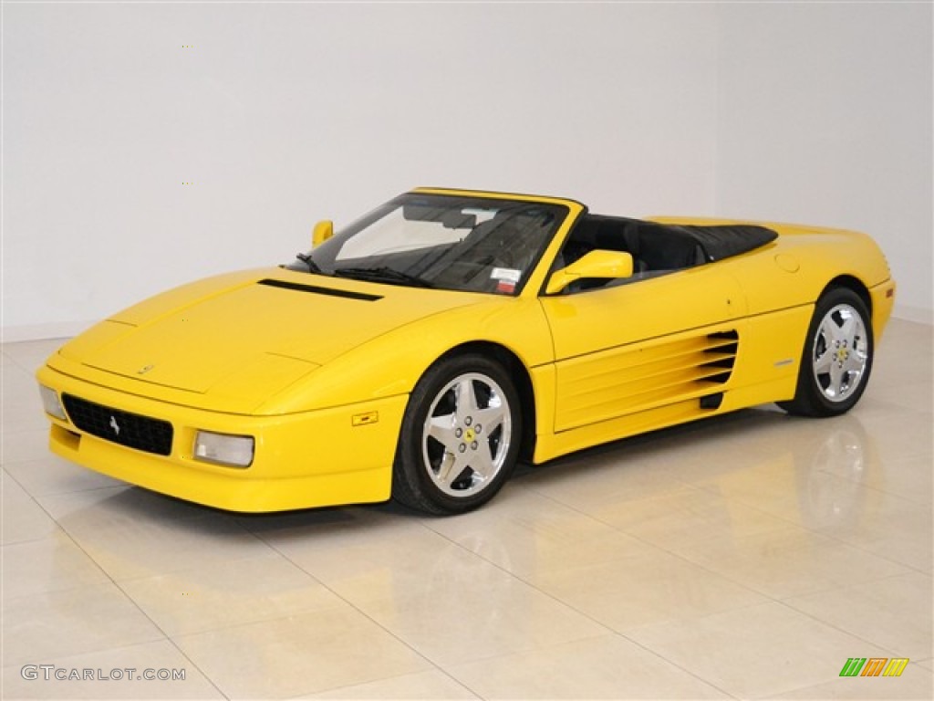 Yellow 1995 Ferrari 348 Spider Exterior Photo #53280657