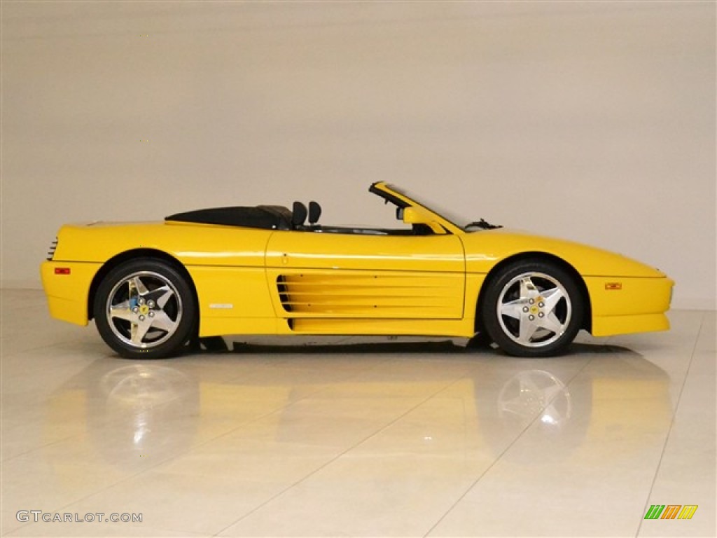 Yellow 1995 Ferrari 348 Spider Exterior Photo #53280762
