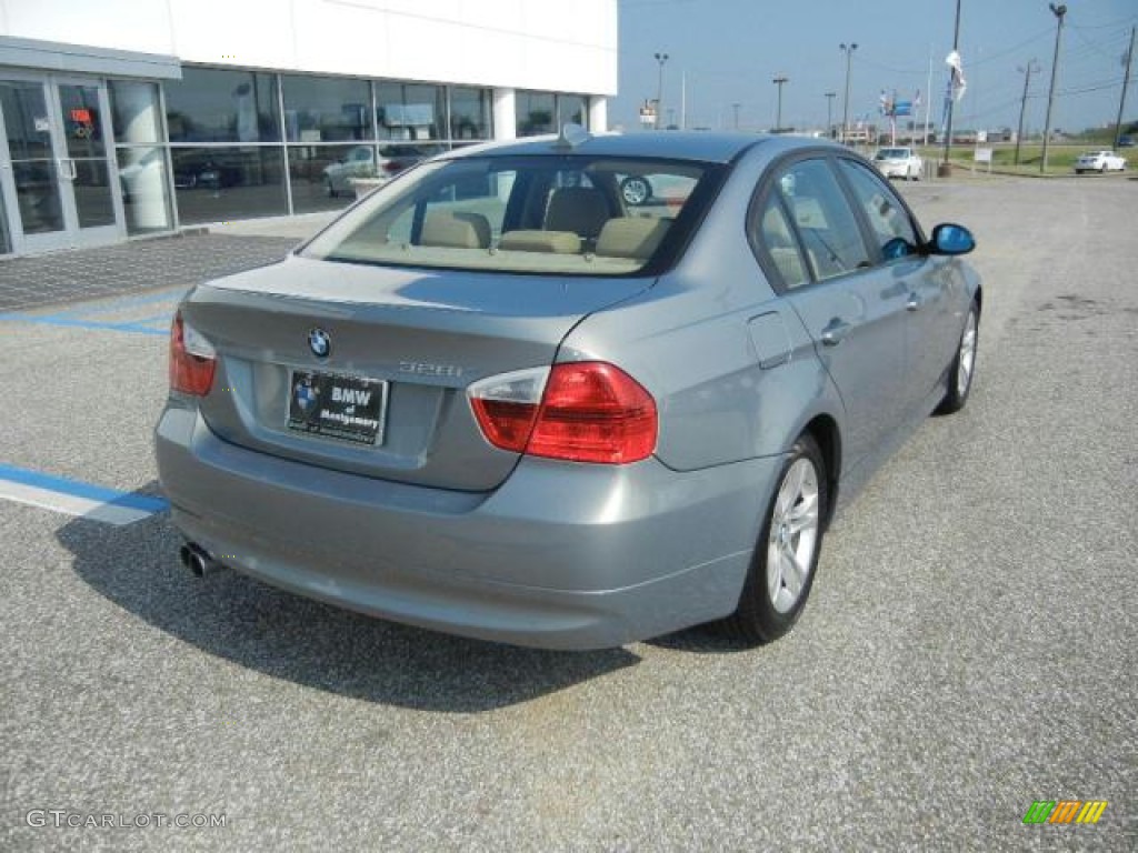 2008 3 Series 328i Sedan - Arctic Metallic / Beige photo #4