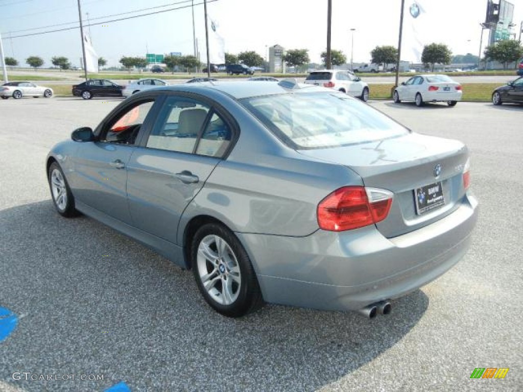 2008 3 Series 328i Sedan - Arctic Metallic / Beige photo #6