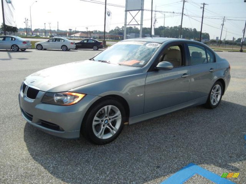 2008 3 Series 328i Sedan - Arctic Metallic / Beige photo #8