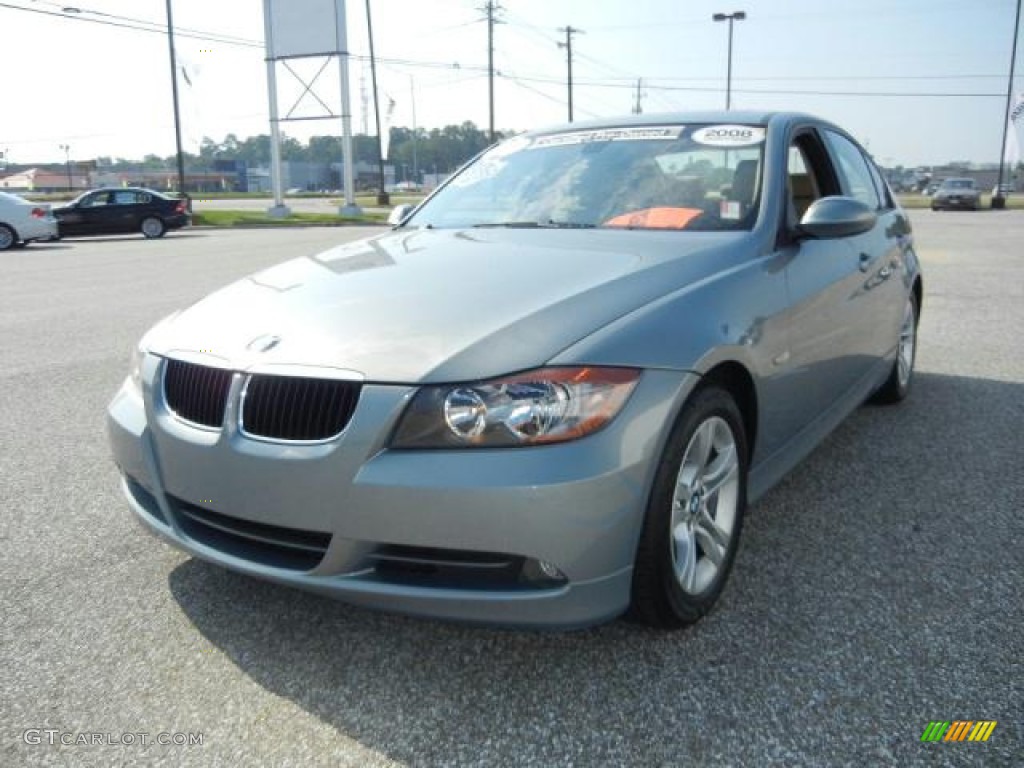 2008 3 Series 328i Sedan - Arctic Metallic / Beige photo #9