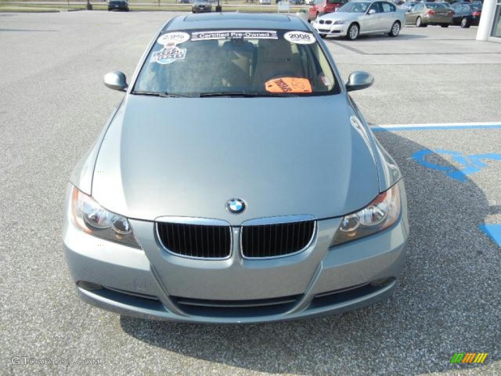 2008 3 Series 328i Sedan - Arctic Metallic / Beige photo #10