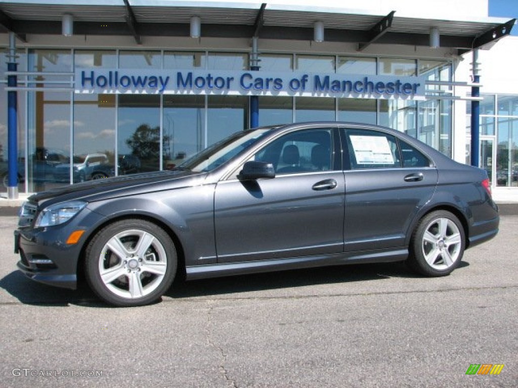 2011 C 300 Sport 4Matic - Steel Grey Metallic / Black photo #1