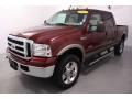 2007 Dark Toreador Red Metallic Ford F350 Super Duty Lariat Crew Cab 4x4  photo #1