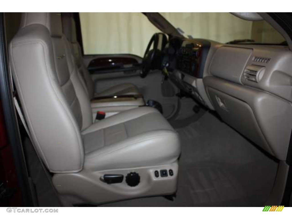 2007 F350 Super Duty Lariat Crew Cab 4x4 - Dark Toreador Red Metallic / Tan photo #13