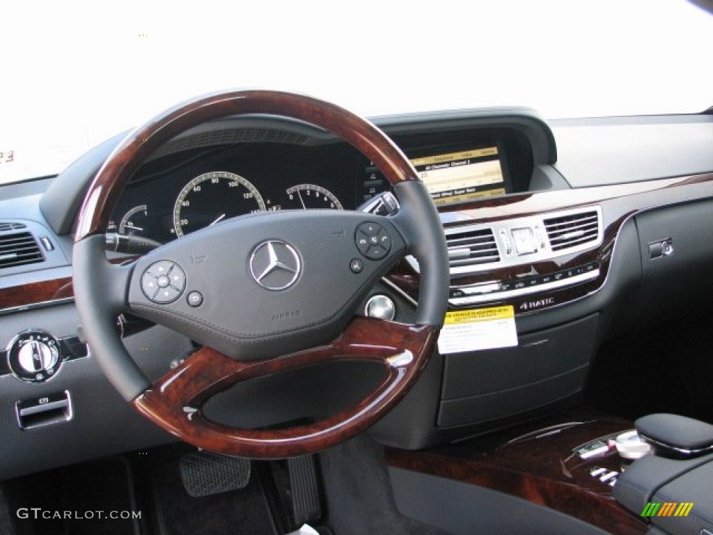 2012 Mercedes-Benz S 550 4Matic Sedan Black Dashboard Photo #53282664