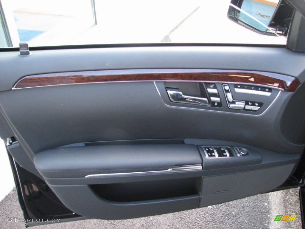 2012 Mercedes-Benz S 550 4Matic Sedan Black Door Panel Photo #53282679