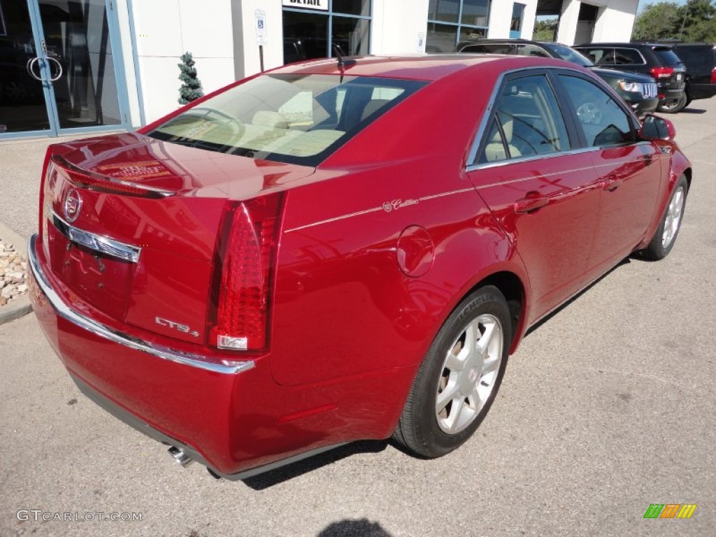 Crystal Red 2008 Cadillac CTS 4 AWD Sedan Exterior Photo #53284515