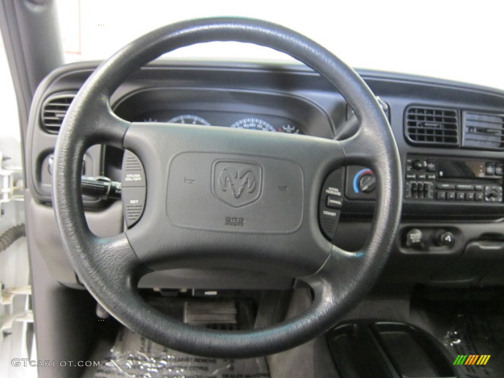 2000 Dodge Dakota Sport Crew Cab Agate Steering Wheel Photo #53284677