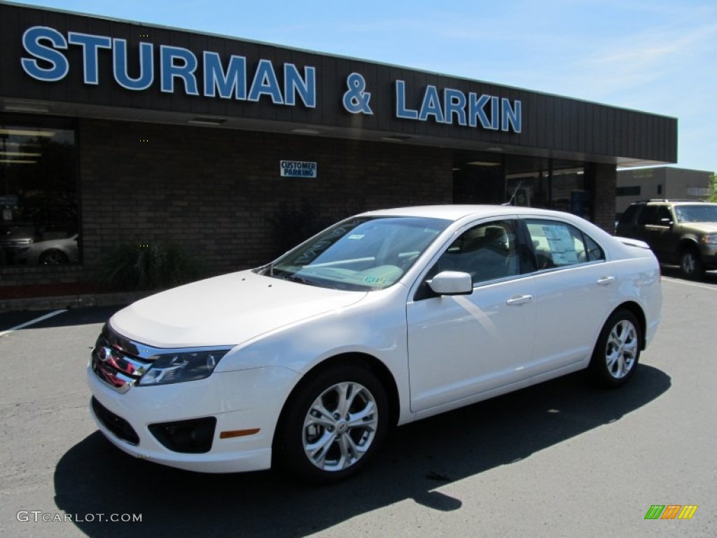 2012 Fusion SE - White Platinum Tri-Coat / Camel photo #1