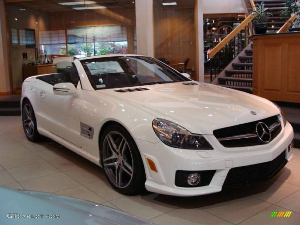 2009 SL 63 AMG Roadster - Alabaster White / AMG Black photo #1