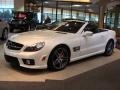 2009 Alabaster White Mercedes-Benz SL 63 AMG Roadster  photo #3