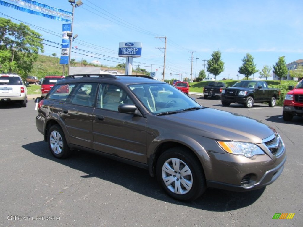 2009 Outback 2.5i Wagon - Deep Bronze Metallic / Warm Ivory photo #1