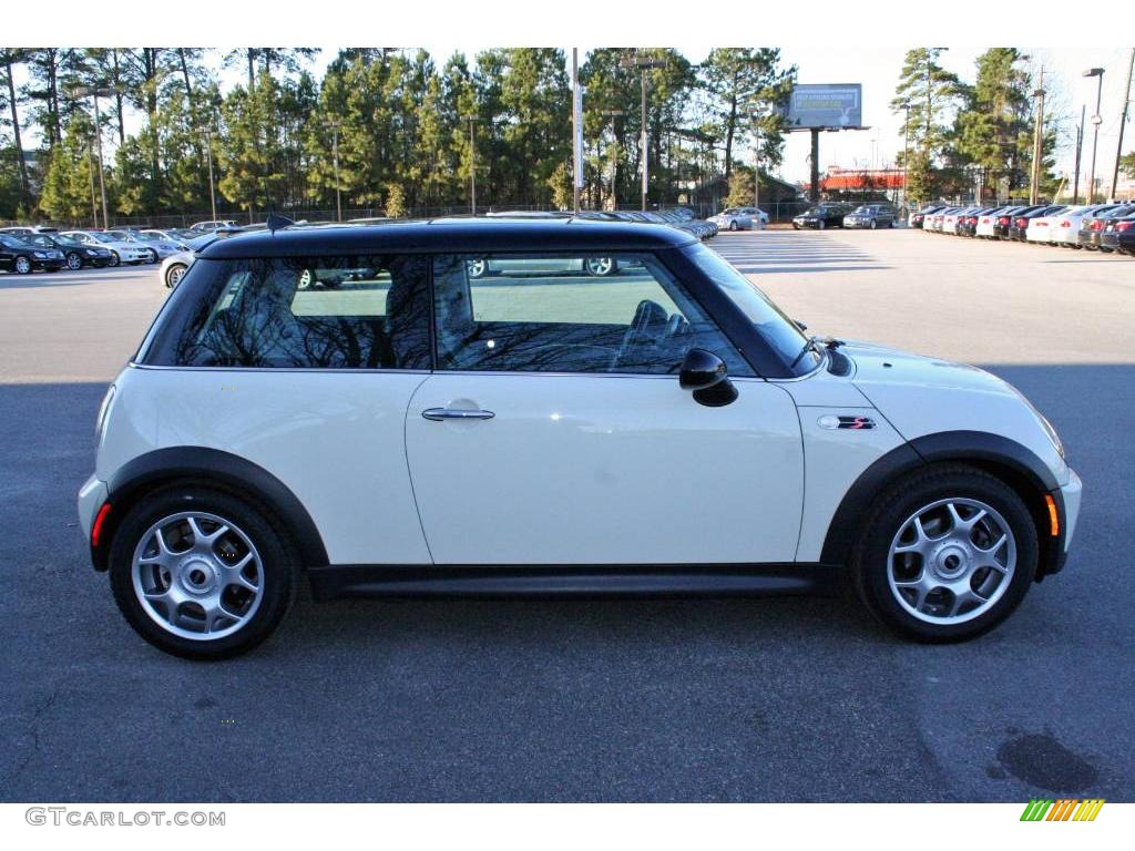 2006 Cooper S Hardtop - Pepper White / Space Gray/Panther Black photo #8