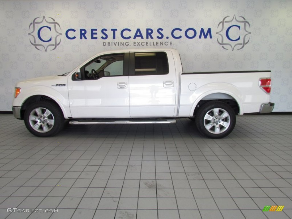 2010 F150 Lariat SuperCrew - Oxford White / Tan photo #1