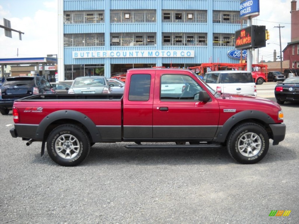 2008 Ranger FX4 Off-Road SuperCab 4x4 - Redfire Metallic / Medium Dark Flint/Red photo #1