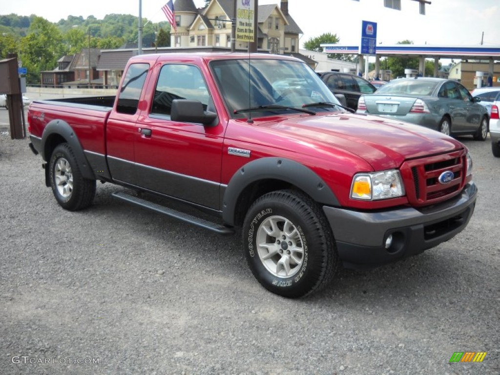 2008 Ranger FX4 Off-Road SuperCab 4x4 - Redfire Metallic / Medium Dark Flint/Red photo #20