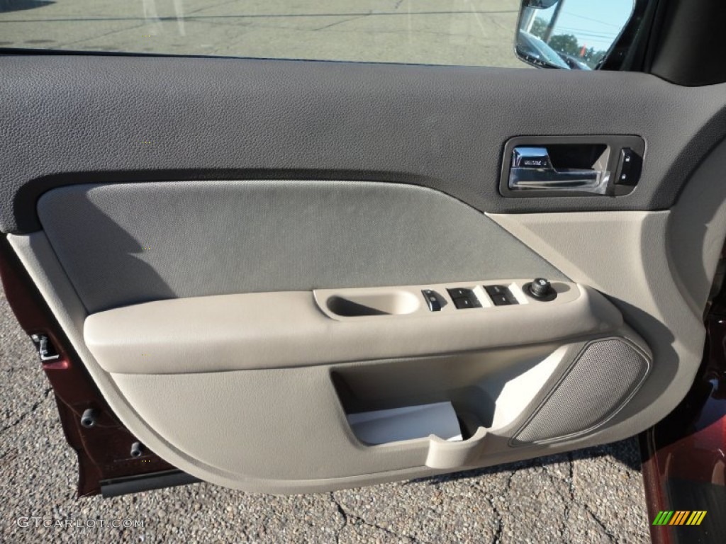 2012 Ford Fusion S Medium Light Stone Door Panel Photo #53292558
