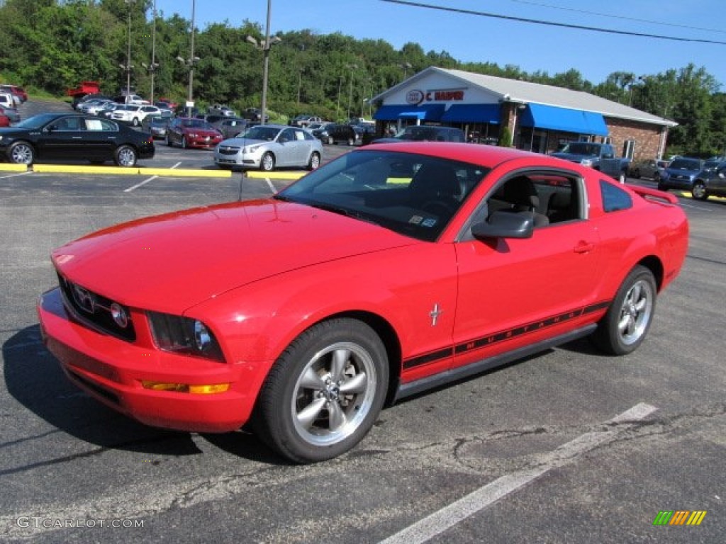 2006 Mustang V6 Deluxe Coupe - Torch Red / Dark Charcoal photo #5