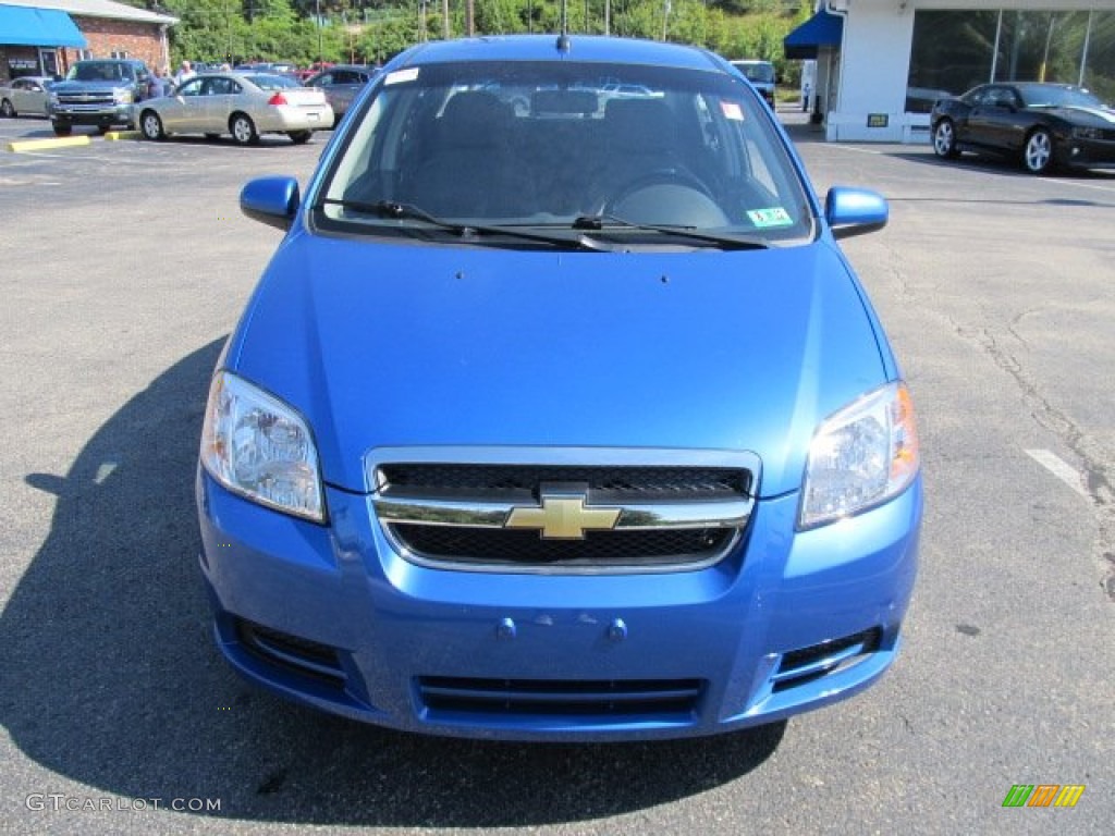 2010 Aveo LT Sedan - Bright Blue / Charcoal photo #4